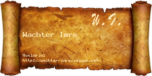 Wachter Imre névjegykártya